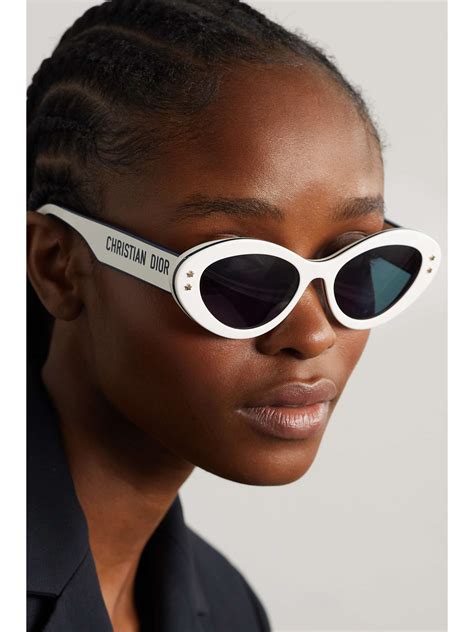 dior cat eye|christian dior white sunglasses.